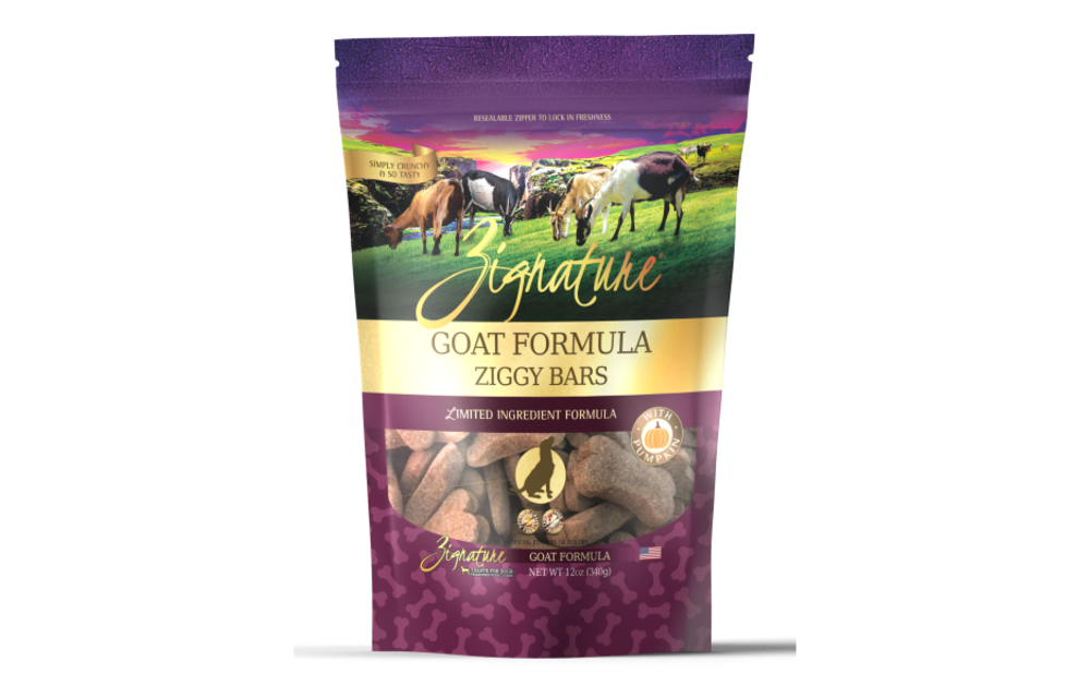 Ziggy Bars LID Goat & Pumpkin Treats Dog 12 oz