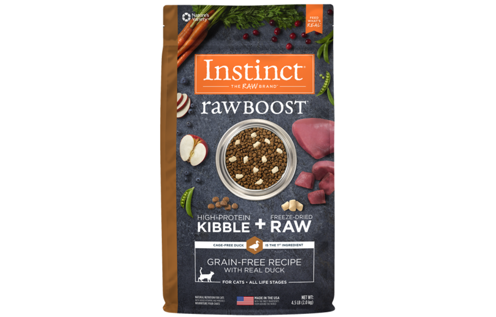 Instinct Raw Boost GF Cage Free Duck Cat 4.5 lb
