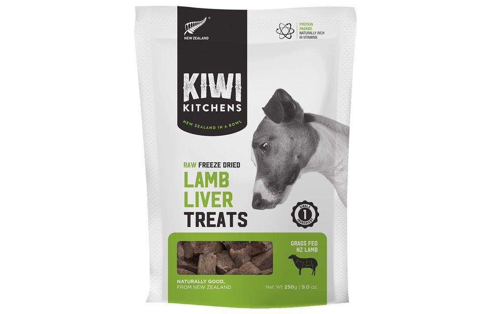 Kiwi Kitchens FD Lamb Liver Treat Dog 250 g