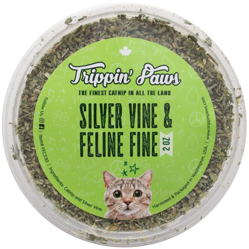 Trippin' Paws Silver Vine & Feline Fine Catnip 2 oz