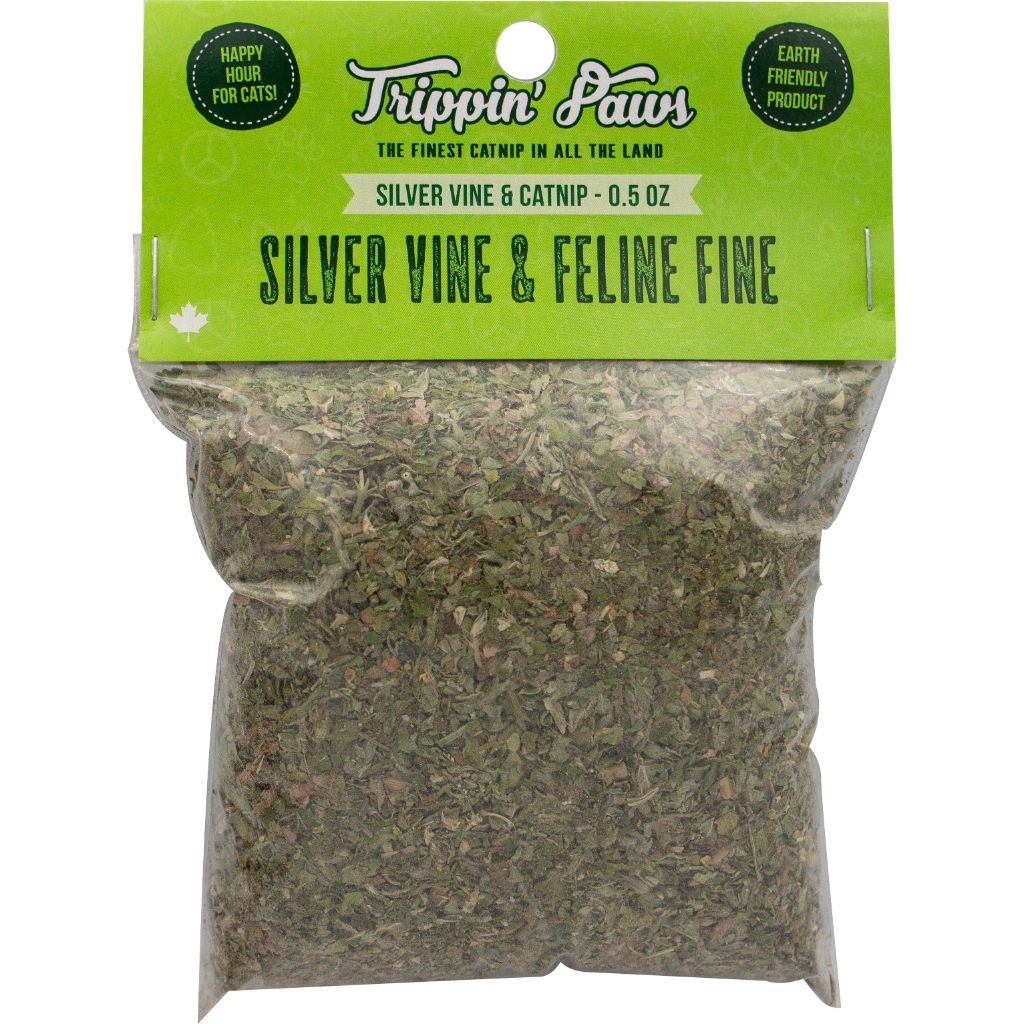 Trippin' Paws Silver Vine & Feline Fine Catnip 1/2 oz