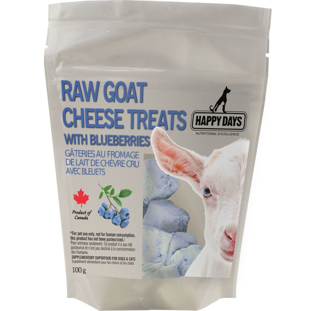 Happy Days Frozen Goat Cheese Treat  Blueberry 100 g