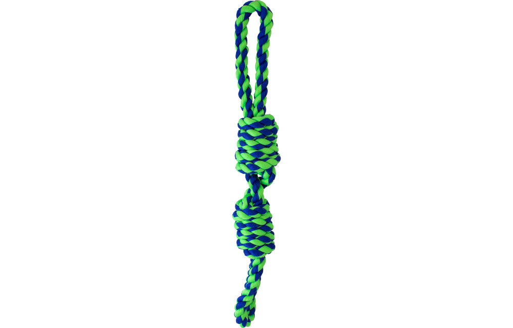 Knotty & Nice Loop Rope/ Handle Blue & Green 20 "