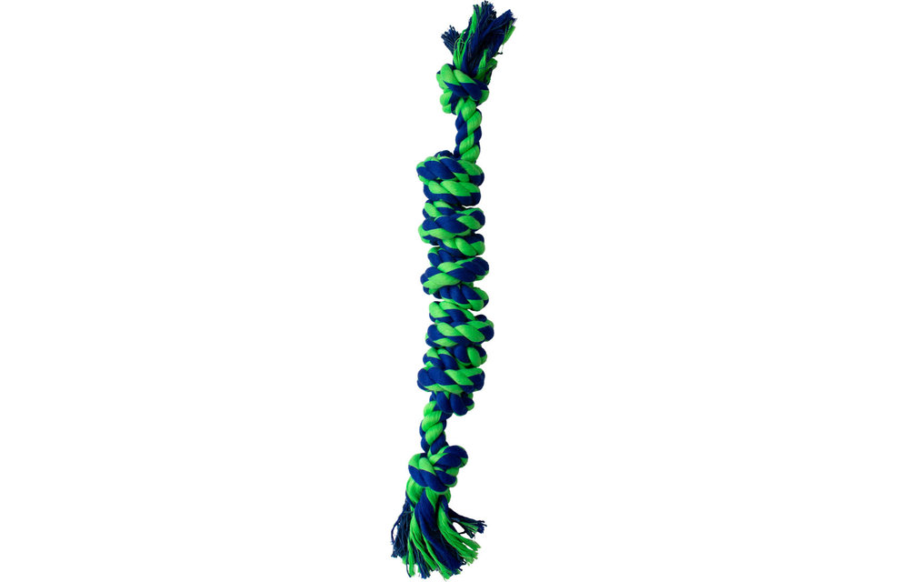 Knotty & Nice Bone Seven Blue & Green 15.75"