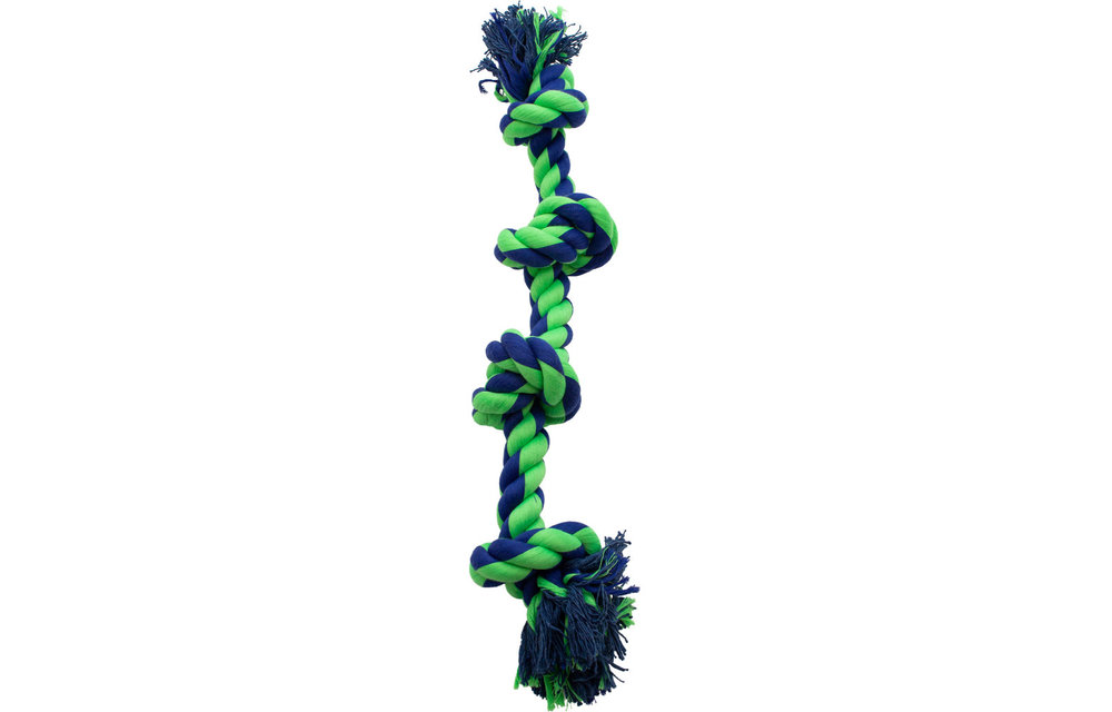 Knotty & Nice Bone Four Blue & Green 20"