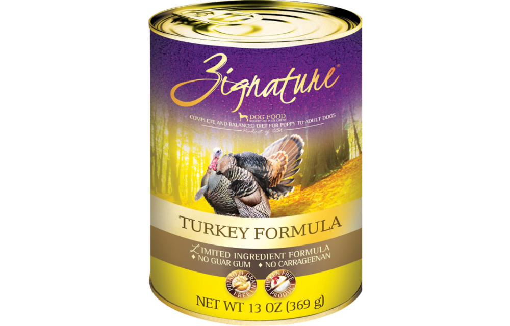 Zignature LID GF Turkey Dog 13 oz