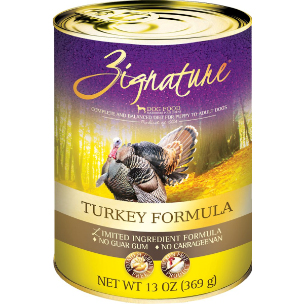 Zignature LID GF Turkey Dog 13 oz