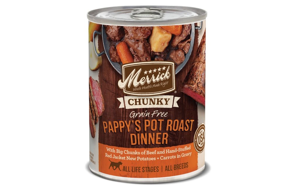 Merrick GF Chunky Pappy's Pot Roast Dog 12.7 oz