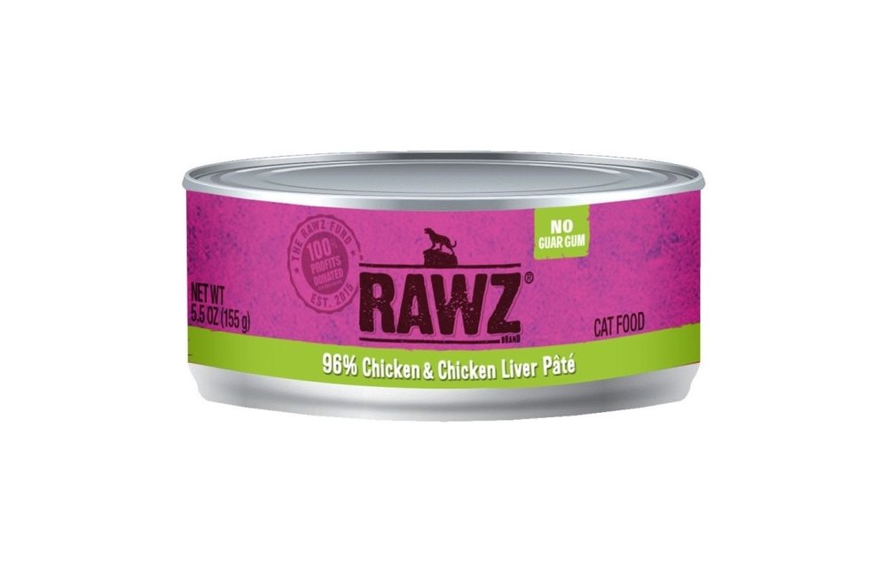 RAWZ 96% Chicken & Chicken Liver Cat 156g
