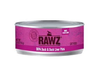 RAWZ 96% Duck & Duck Liver Pate Cat 156 g