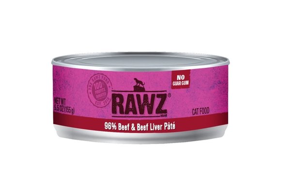 RAWZ 96% Beef & Beef Liver Cat 156 g