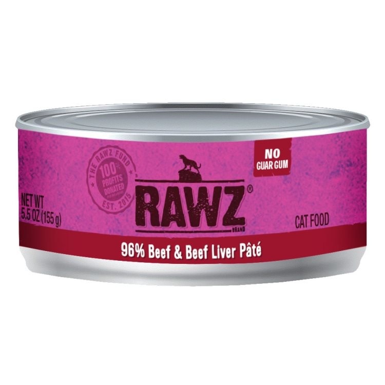 RAWZ 96% Beef & Beef Liver Cat 156 g