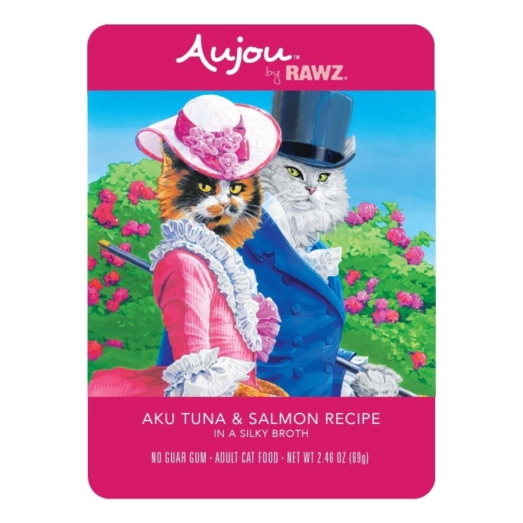 RAWZ Aujou Salmon & Tuna Pouch Cat 69 g