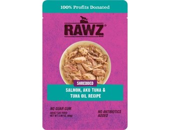 RAWZ Shredded Salmon & Tuna Pouch Cat 69 g