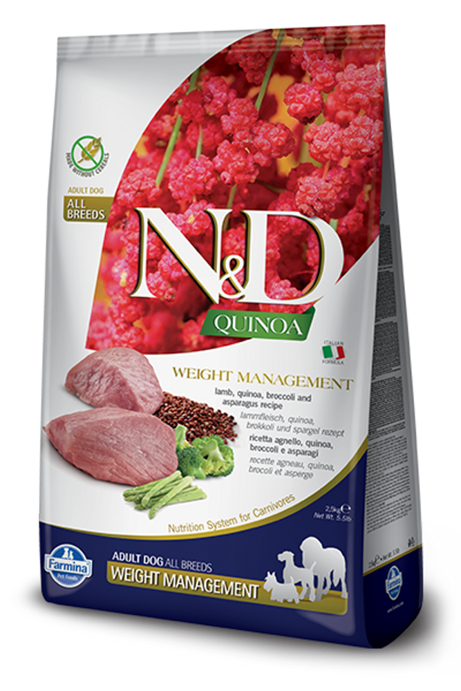 Farmina N&D Quinoa Weight Manage Lamb LID Dog 7 kg
