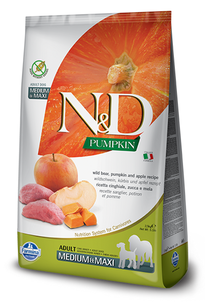Farmina N&D Pumpkin, Wild Boar & Apple Dog 2.5 kg
