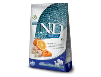 Farmina N&D Ocean Cod, Pumpkin & Orange Dog 2.5 kg