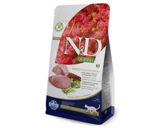 Farmina N&D Quinoa Weight Management Lamb LID Cat 1.5 kg