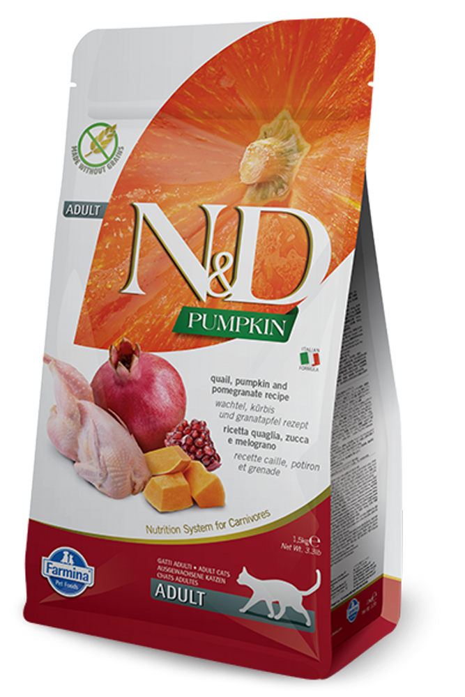 Farmina N&D Pumpkin, Quail & Pomegranate  Cat 1.5 kg