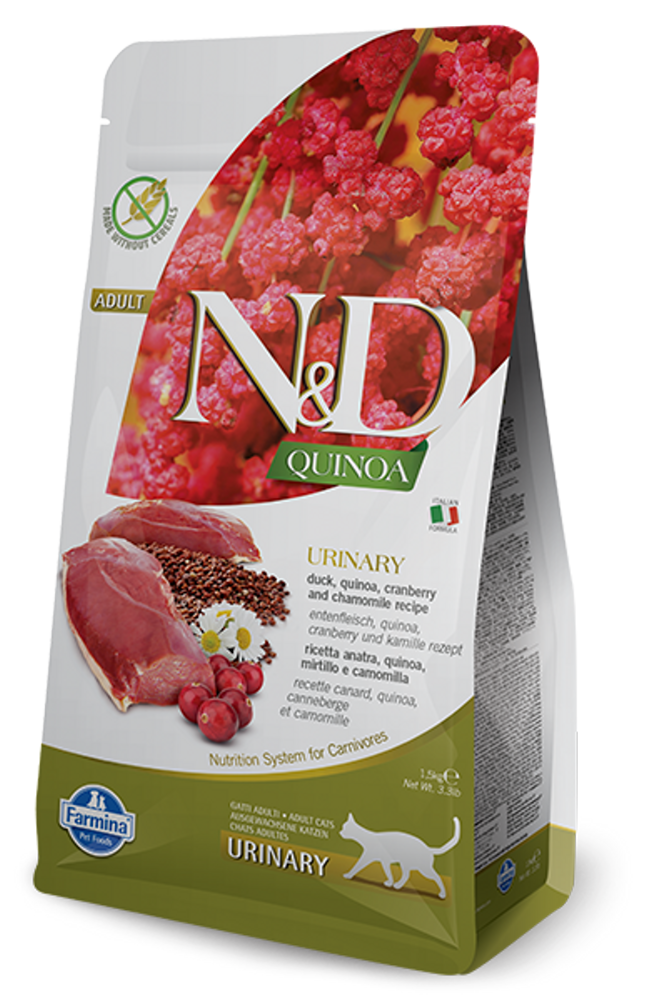 Farmina N&D Quinoa Urinary Duck LID Cat 1.5 kg