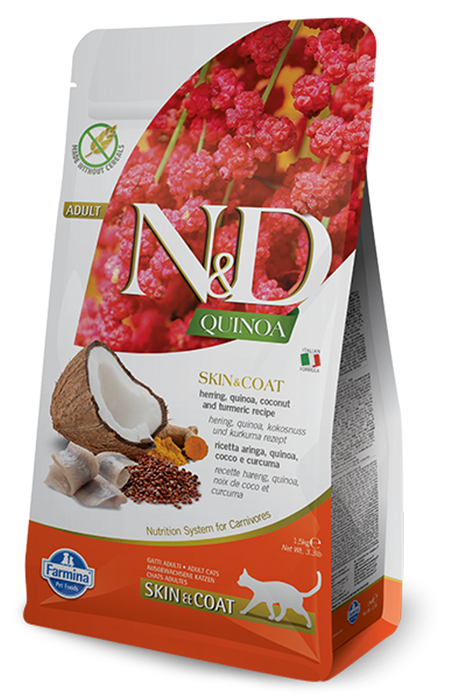 Farmina N&D Quinoa Skin & Coat Herring Cat 1.5 kg