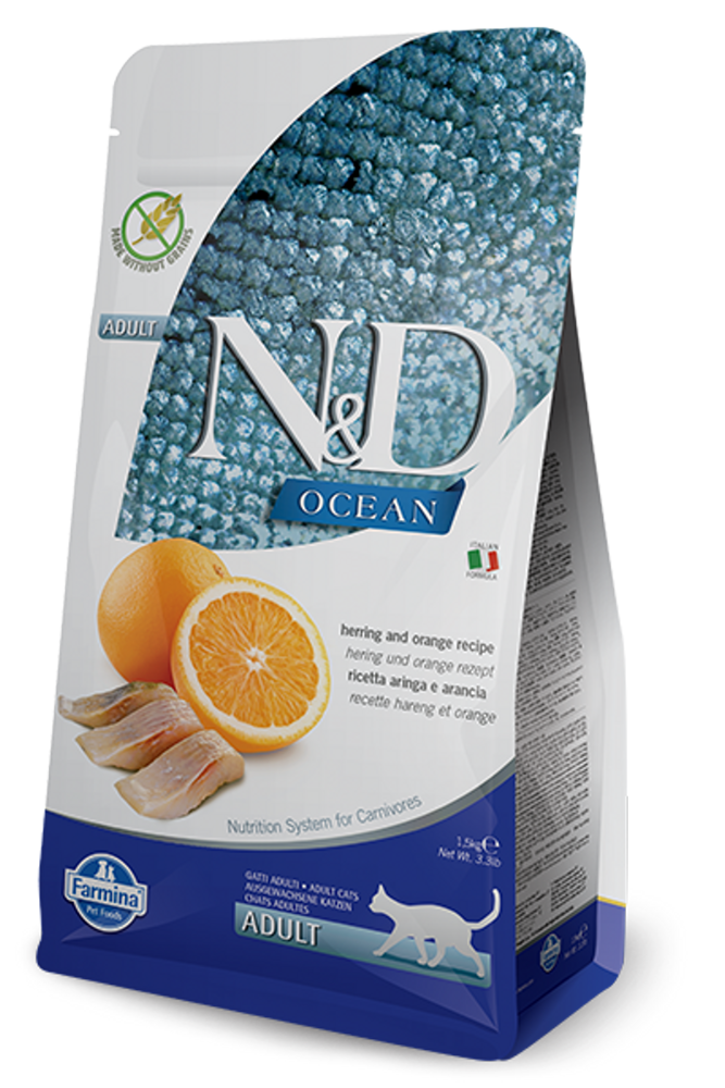 Farmina N&D Ocean Herring & Orange Cat 1.5 kg