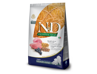 Farmina N&D Ancestral Grain, Lamb & Blueberry Puppy 12 kg