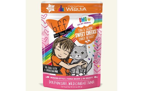 BFF Tuna & Salmon Sweet Cheeks Pouch Cat 3 oz