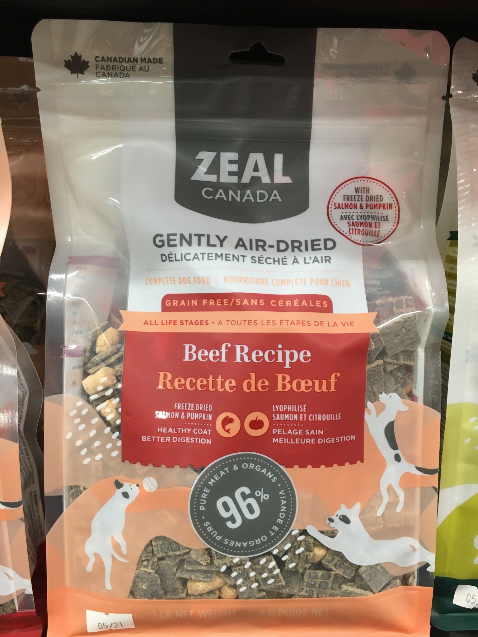 Zeal Canada GF AD Beef w Salmon & Pumpkin Dog 454 g Paw Street Market