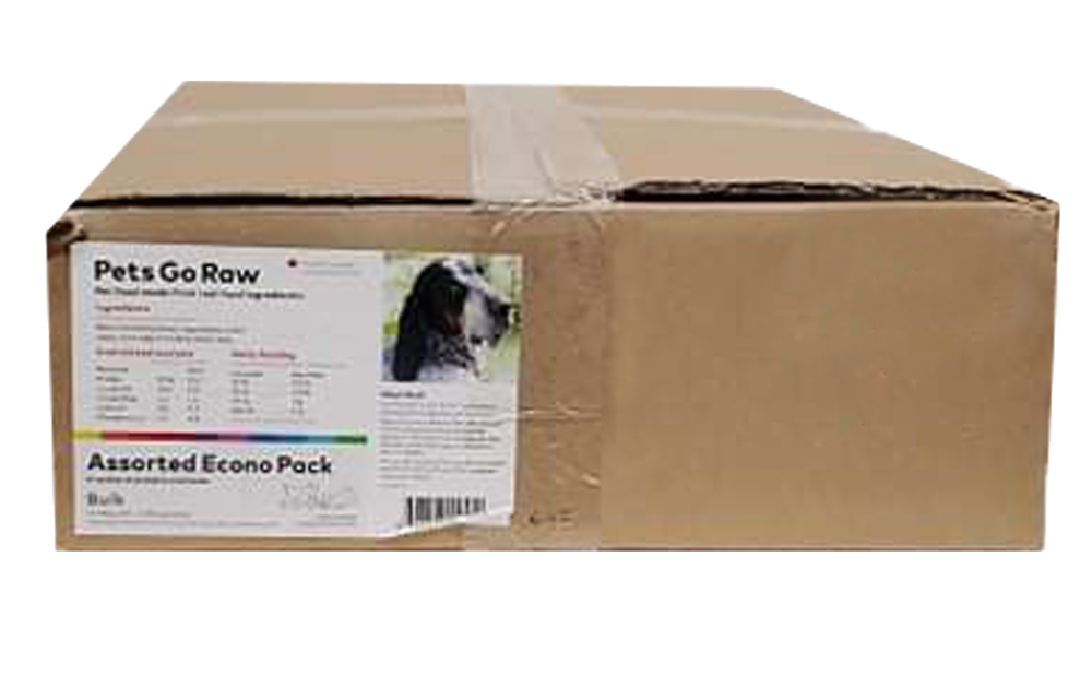 Pets Go Raw Assorted Econo Pack 25 lb