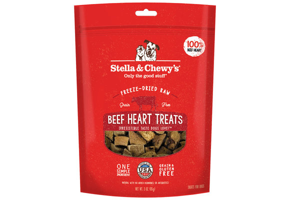 Stella & Chewy's FD Beef Heart Treats Dog 3 oz