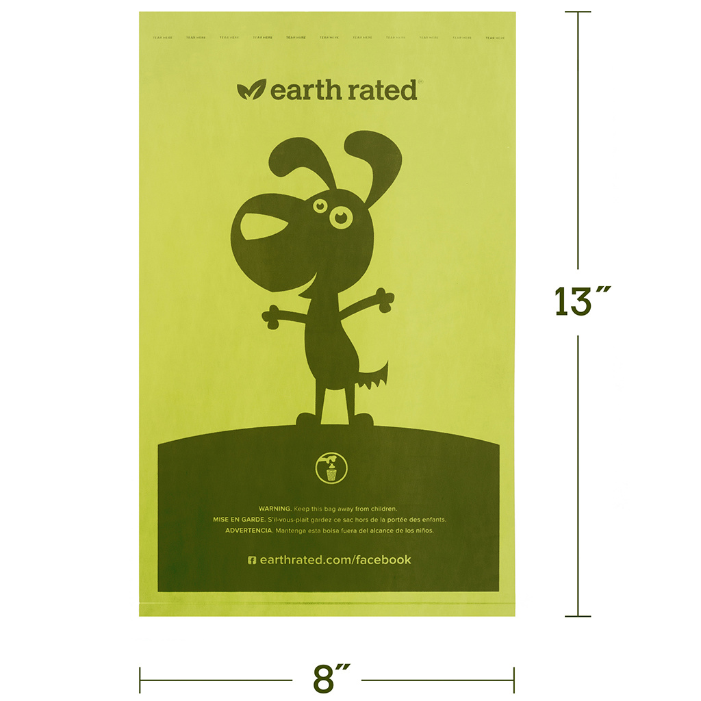 Earth Rated Bio Poop Bags Scented 300 pk