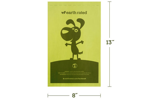 Earth Rated Bio Poop Bags Unscented Roll 300 pk