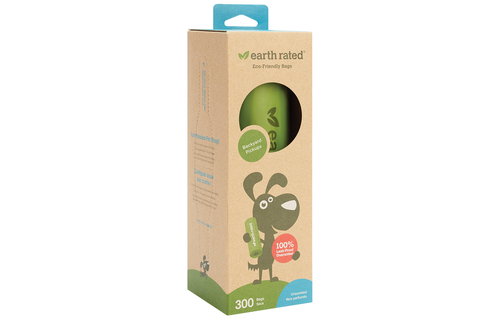 Earth Rated Bio Poop Bags Unscented Roll 300 pk