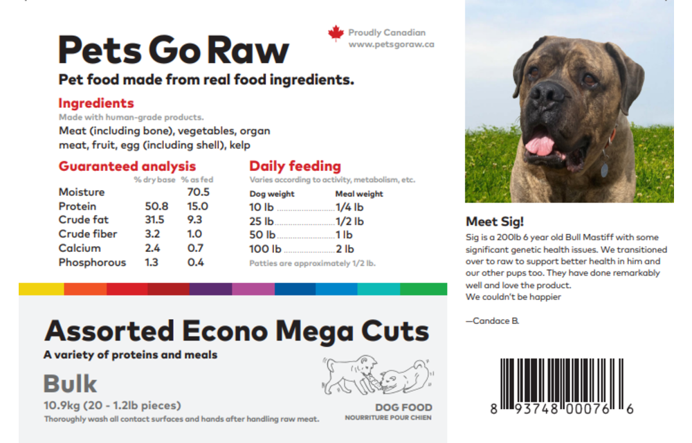 Pets Go Raw Mega Cuts Econo Pack