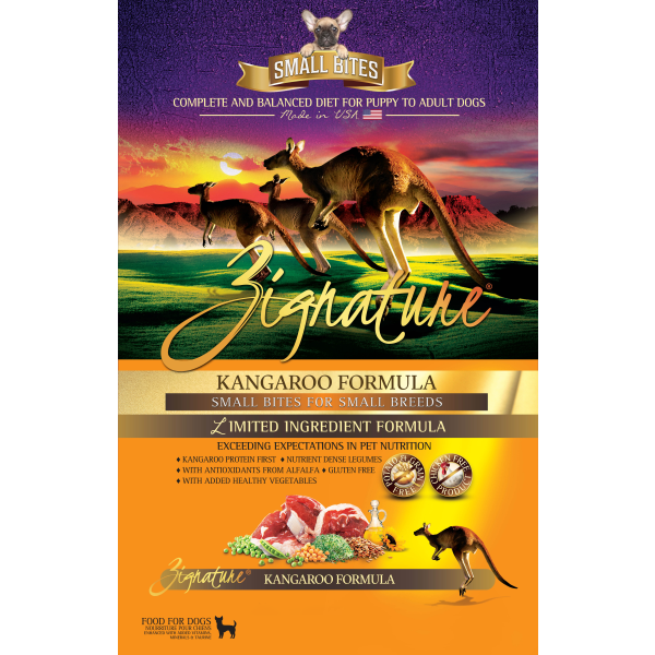 Zignature LID GF Kangaroo Small Bites Dog 4 lb