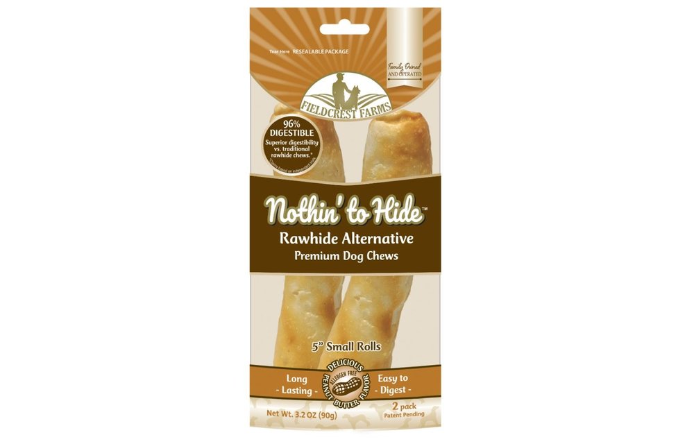 Nothin to Hide Peanut Butter Small 5" Roll Dog 2 pk