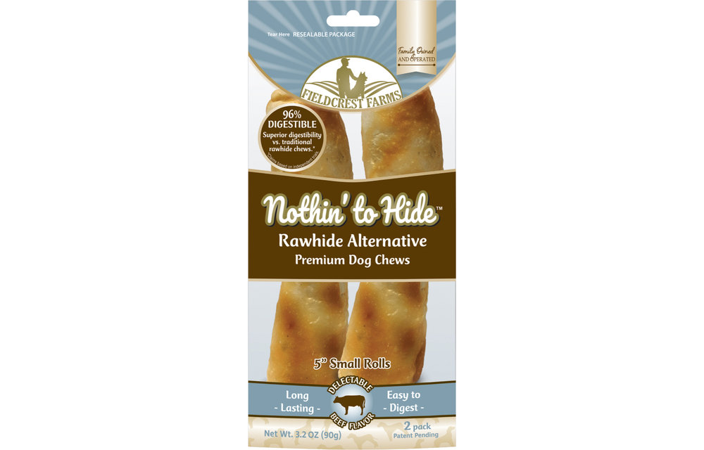 Nothin to Hide Beef Large 10" Roll Dog 2 pk