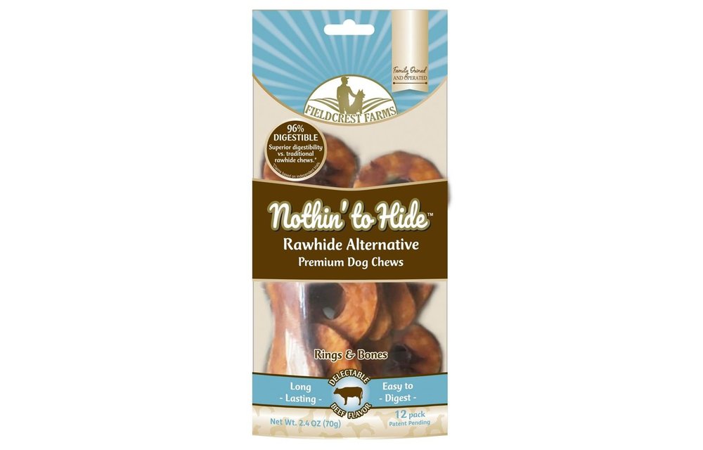 Nothin to Hide Beef Rings & Bones Dog 12 pk