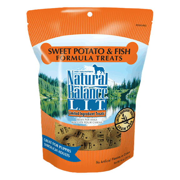 Natural Balance Fish/Sweet Potato Treat Dog 14 oz