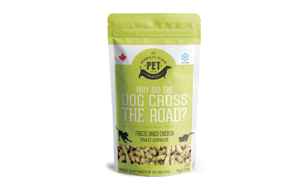 Granville Island Pet Treatery-Why Did Dog Cross the Road FD Chicken Dog 90 g