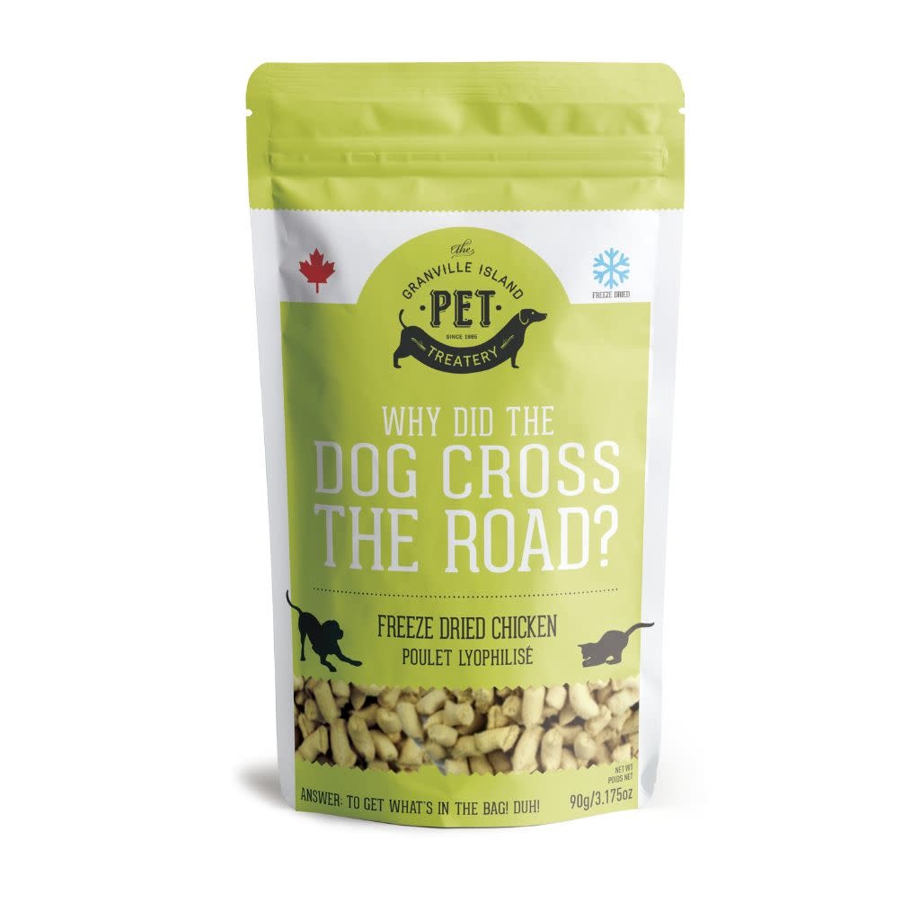 Granville Island Pet Treatery-Why Did Dog Cross the Road FD Chicken Dog 90 g