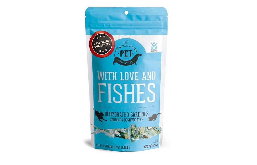 Granville Island Pet Treatery-Love & Fishes Sardines Treat Dog 400 g