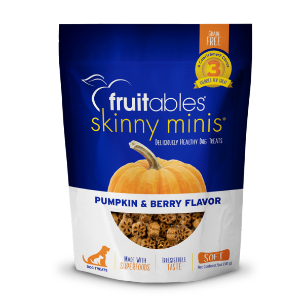 Fruitables Skinny Minis Pumpkin & Berry Treat Dog 141 g