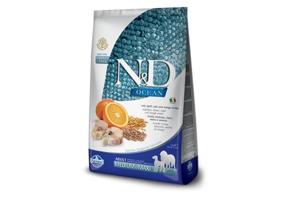 Farmina Ocean Cod, Spelt, Oats, Orange Dog 12 kg