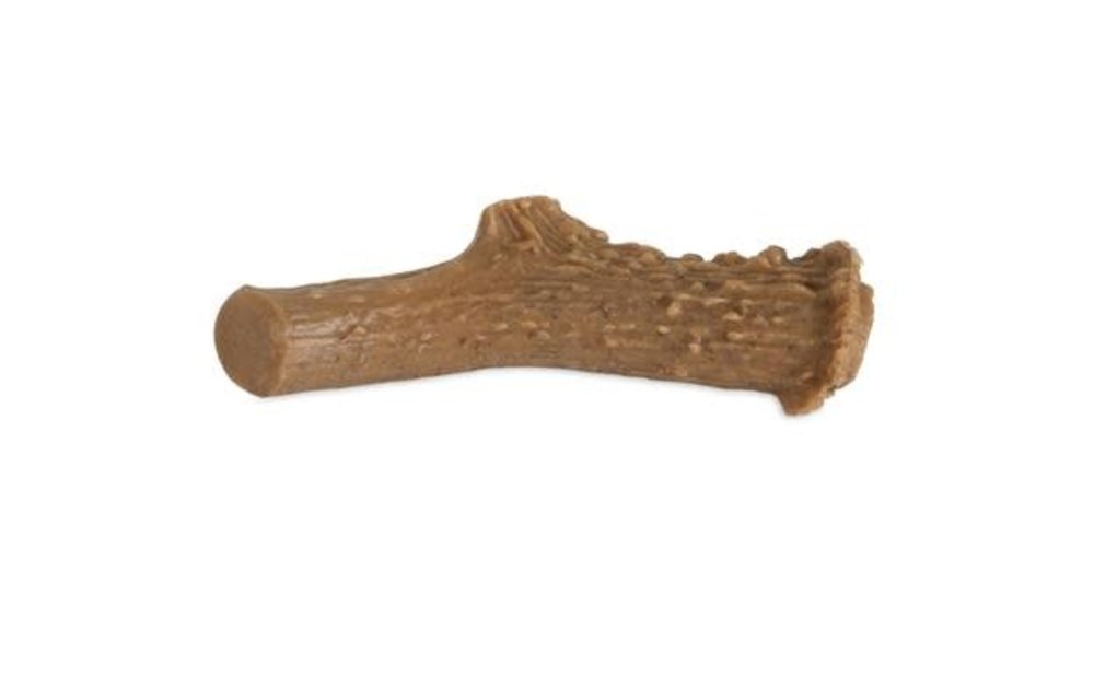 Pet Qwerks Smoked Cheese Wood Antler Nylon Large