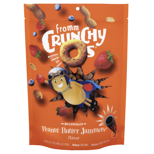 Fromm Crunchy O's Peanut Butter Jammers Treats Dog 6 oz