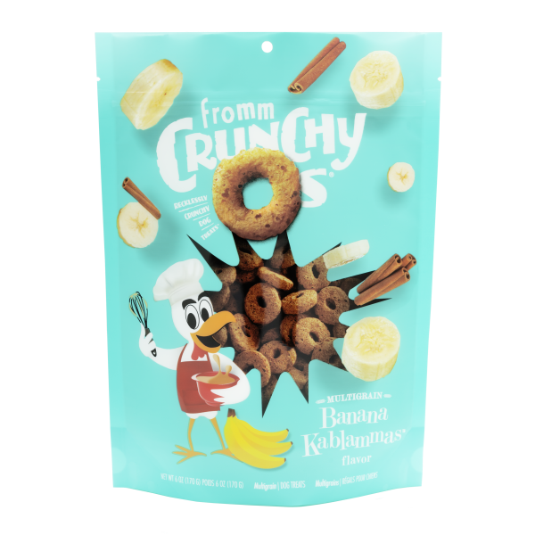 Fromm Crunchy O's GF Banana Kablammas Treats Dog 6 oz