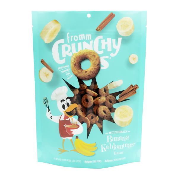 Fromm Crunchy O's GF Banana Kablammas Treats Dog 6 oz