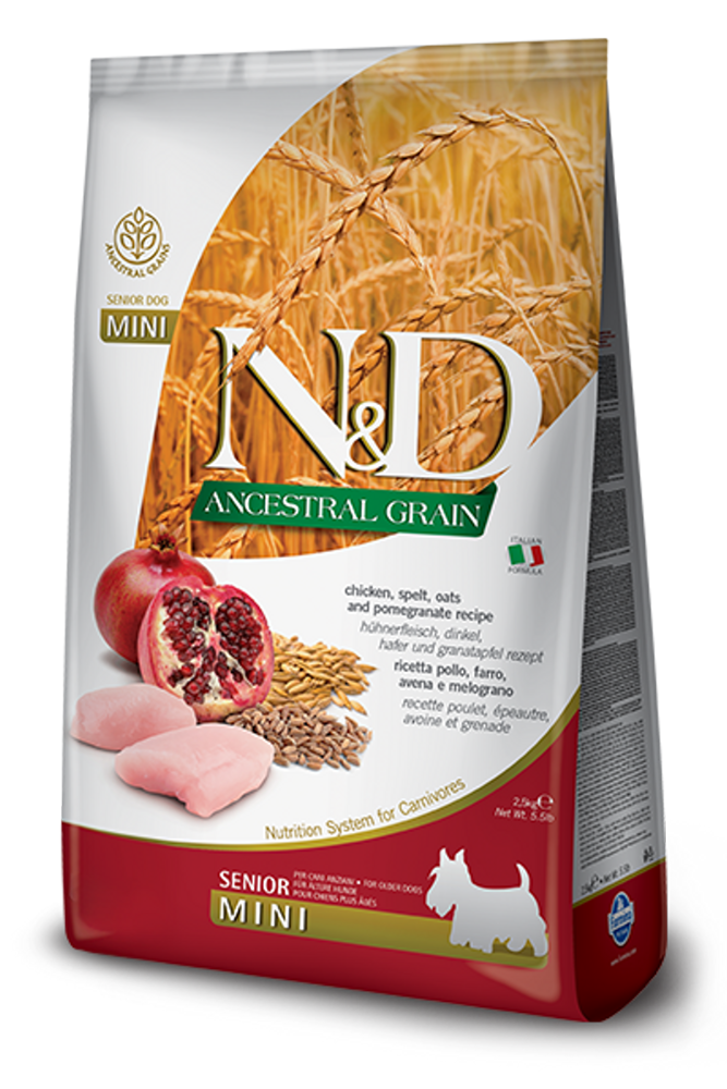 Farmina Ancestral Grain Chicken & Pomegranate Senior Mini 2.5kg